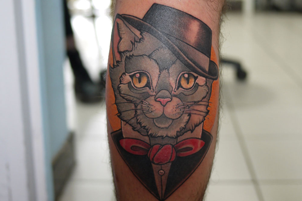 Meilleur tatoueur tatoueuse sur Bordeaux Talence japonais neo trad chat floral tatou tattoo tatouage tatouages