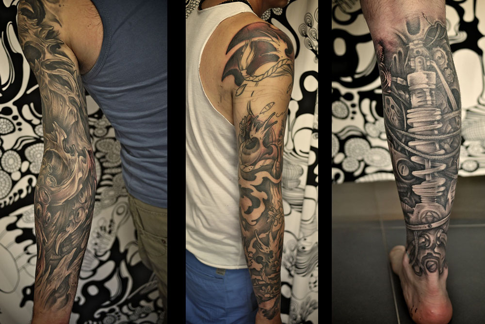 Meilleur tatoueur tatoueuse sur Bordeaux Talence japonais biomeca bio orga floral tatou tattoo tatouage tatouages