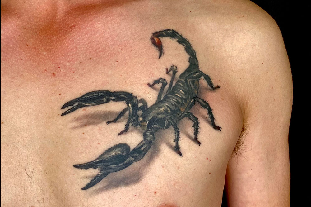Meilleur tatoueur tatoueuse sur Bordeaux Talence japonais scorpion realiste realisme floral tatou tattoo tatouage tatouages