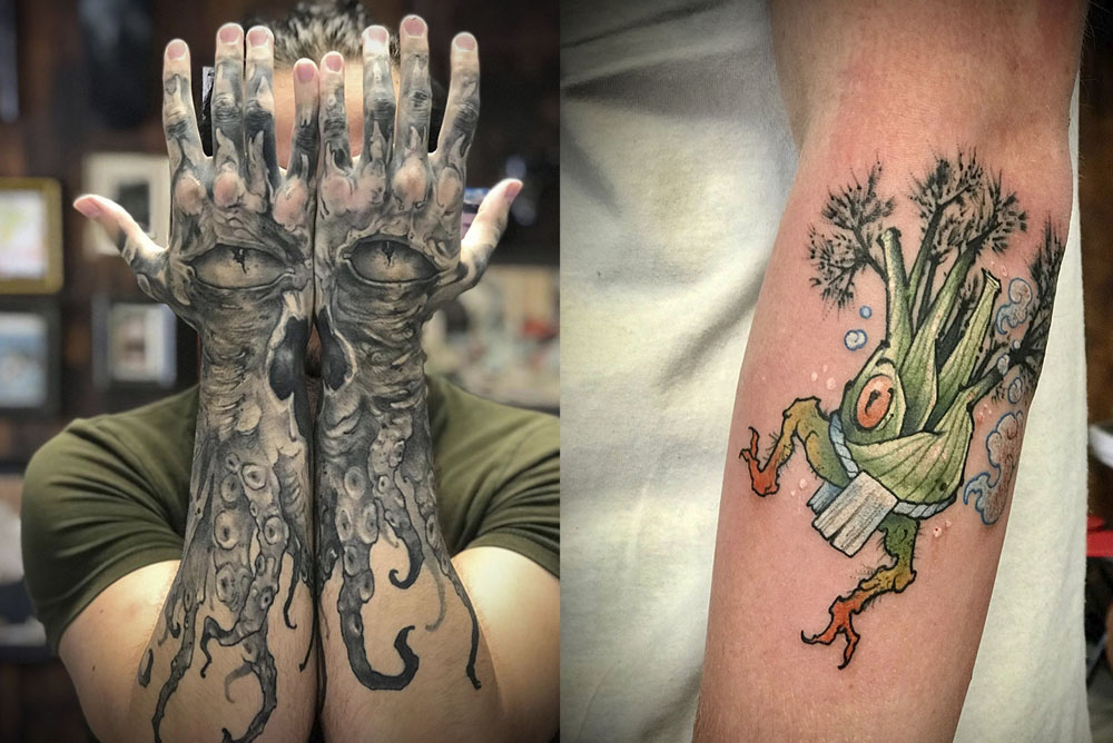 Meilleur tatoueur tatoueuse sur Bordeaux Talence japonais floral tatou tattoo tatouage tatouages couleur
